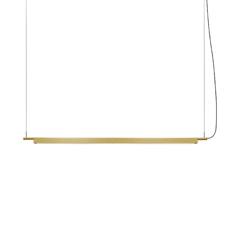 Simple Slim Hanging Light Metal Island Light Fixture for Kitchen