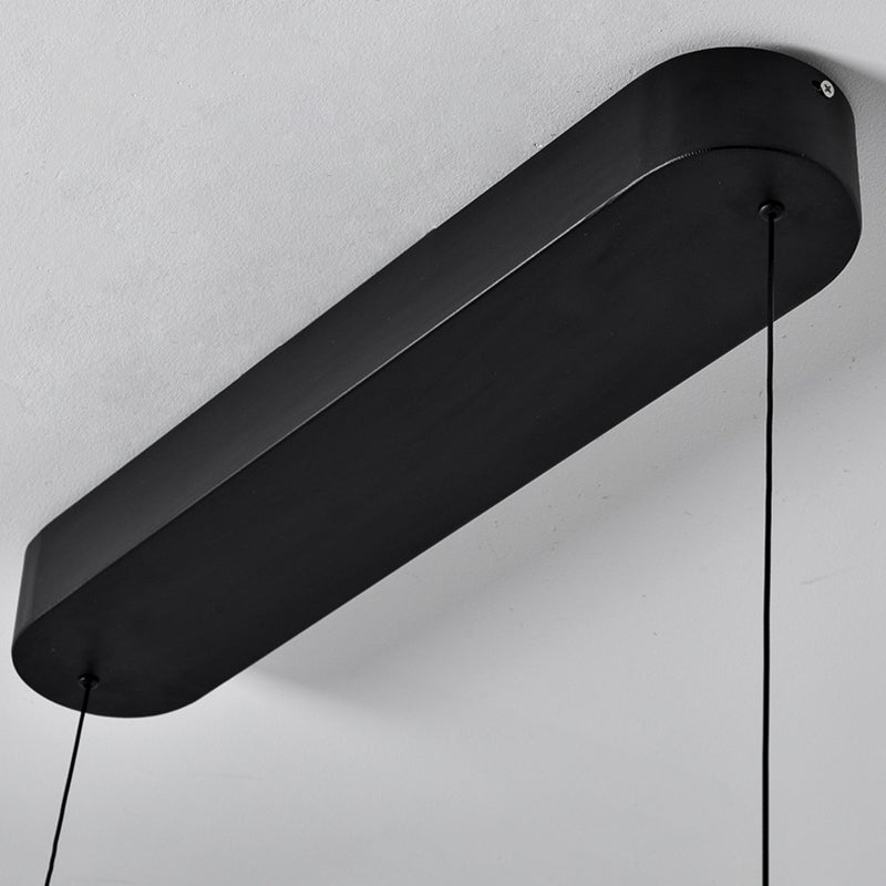 Modern Style Rectangular Shape Island Pendant Metal 1 Light Island Lighting for Bedroom