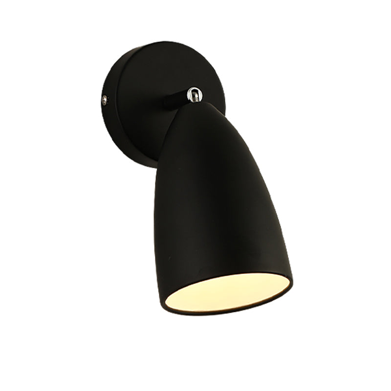 Metal Shade Wall Light Modern Single Light Adjustable Wall Sconce for Bedroom