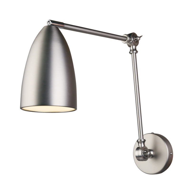 Metal Shade Wall Light Modern Single Light Adjustable Wall Sconce for Bedroom