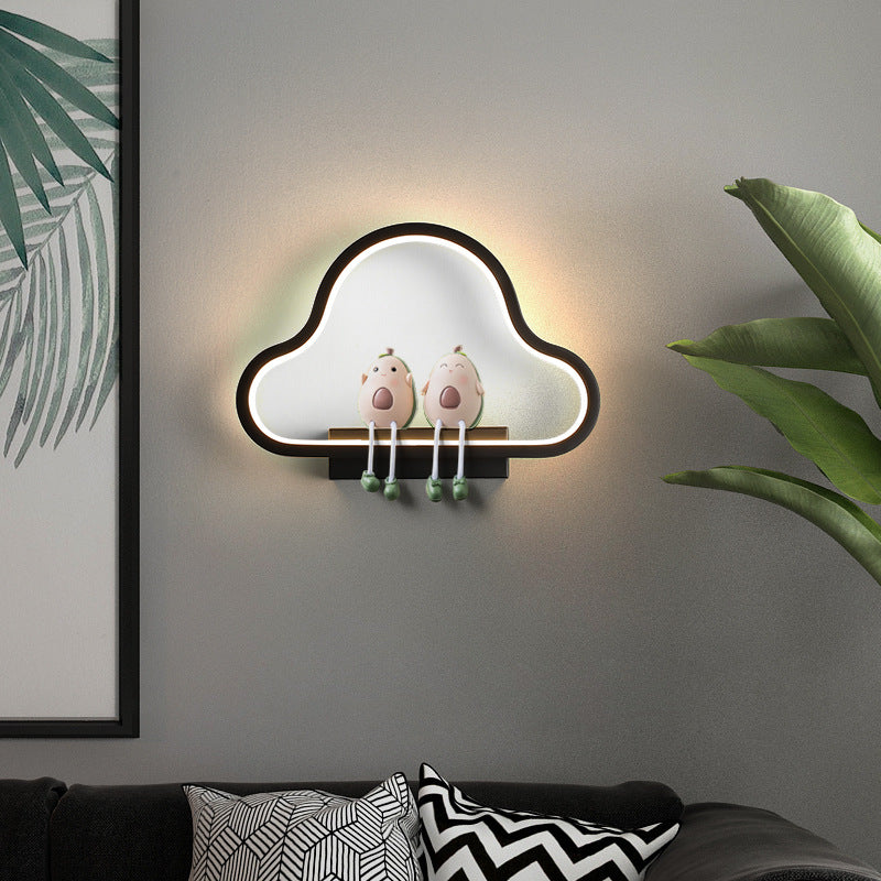 Metal Geometric LED Light Fixture Modern 1 Light Wall Sconces (Decoration not included)