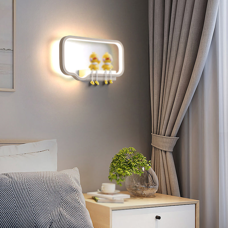 Metal Geometric LED Light Fixture Modern 1 Light Wall Sconces (Decoration not included)