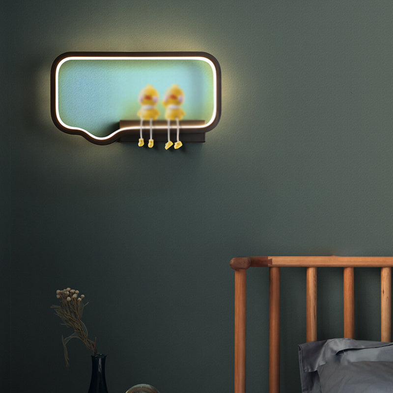 Metal Geometric LED Light Fixture Modern 1 Light Wall Sconces (Decoration not included)