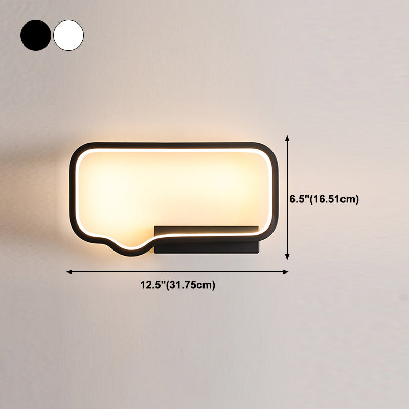 Metal Geometric LED Light Fixture Modern 1 Light Wall Sconces (Decoration not included)