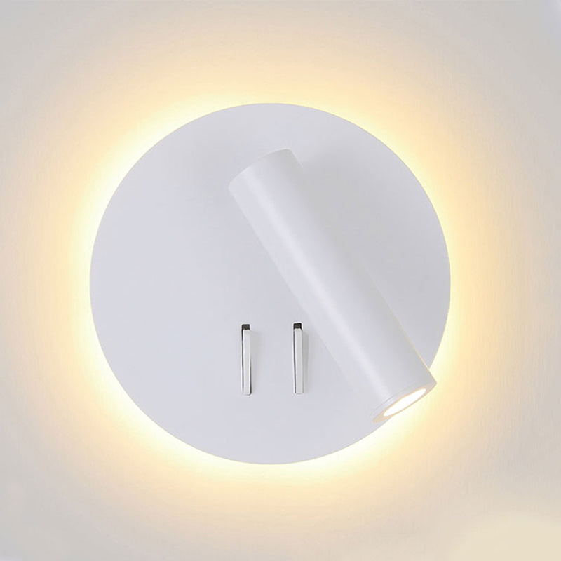 Modern Style Geometric Wall Sconces Metal 2 Lights Wall Mounted Reading Lights