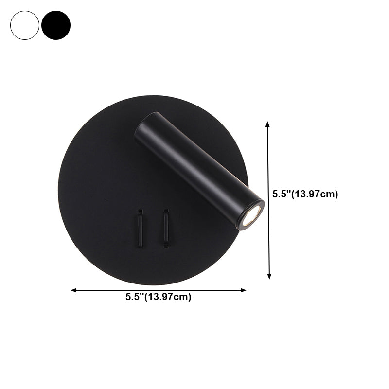 Modern Style Geometric Wall Sconces Metal 2 Lights Wall Mounted Reading Lights