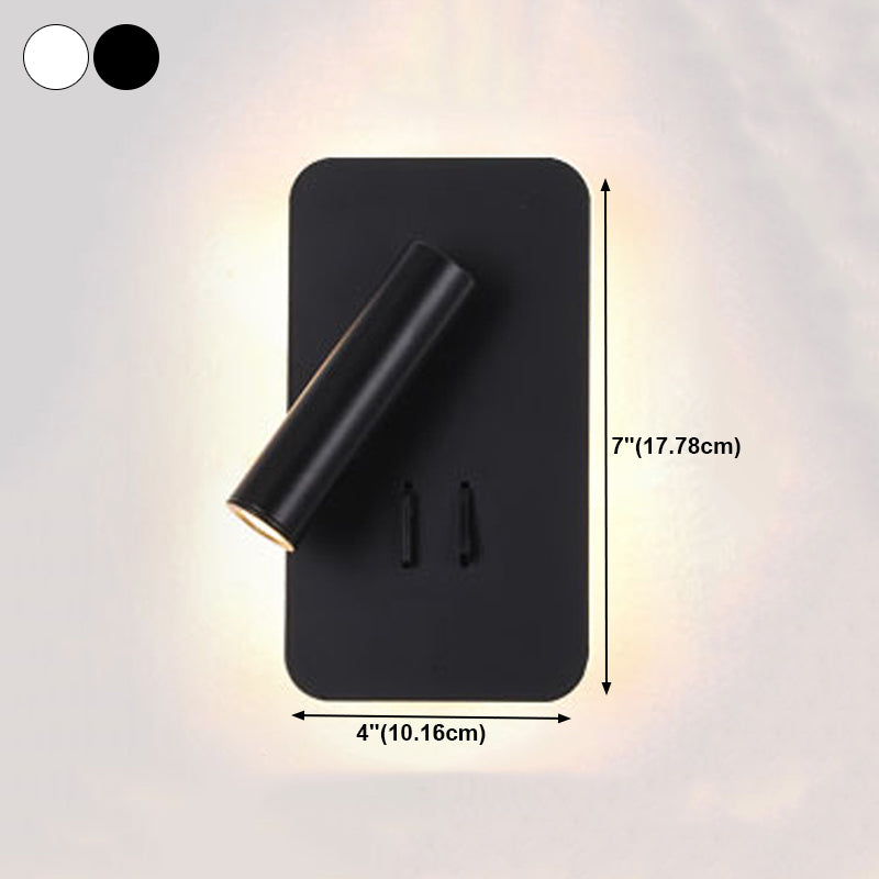 Modern Style Geometric Wall Sconces Metal 2 Lights Wall Mounted Reading Lights