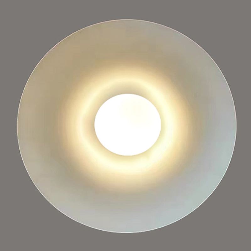 Modern Style Spherical Shape Wall Sconce Glass 1 Light Sconces for Corridor