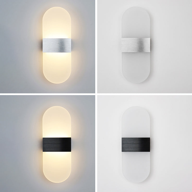 Modern Style Wall Mount Light LED Wall Light with Acrylic Shade for Living Room