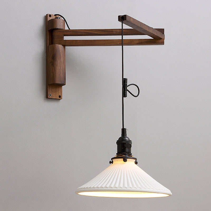 Modern Creative Wall Light Porcelain Bedside Wall Sconce Light for Bedroom
