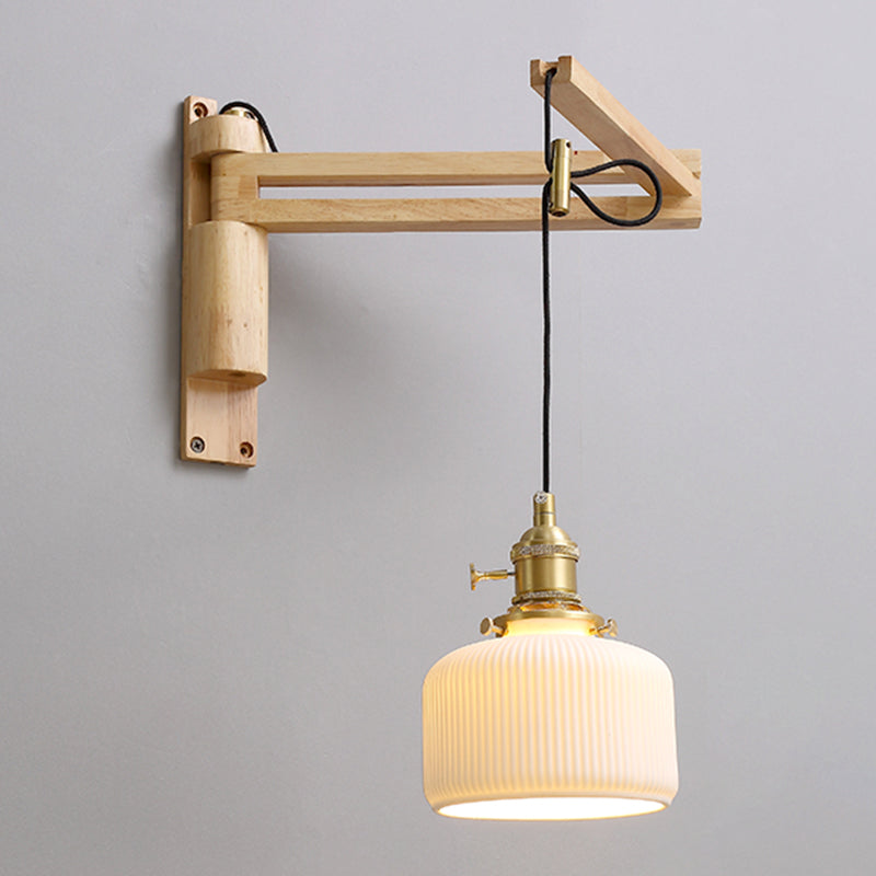 Modern Creative Wall Light Porcelain Bedside Wall Sconce Light for Bedroom