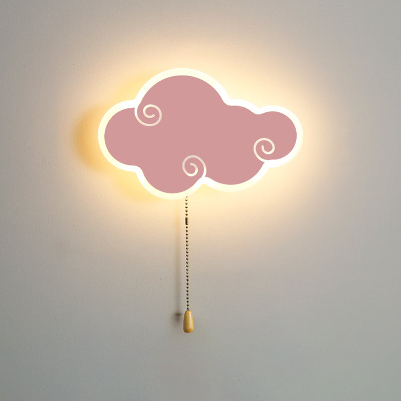 Modern LED Wall Mount Light 1-Light Wall Light with Acrylic Shade for Living Room