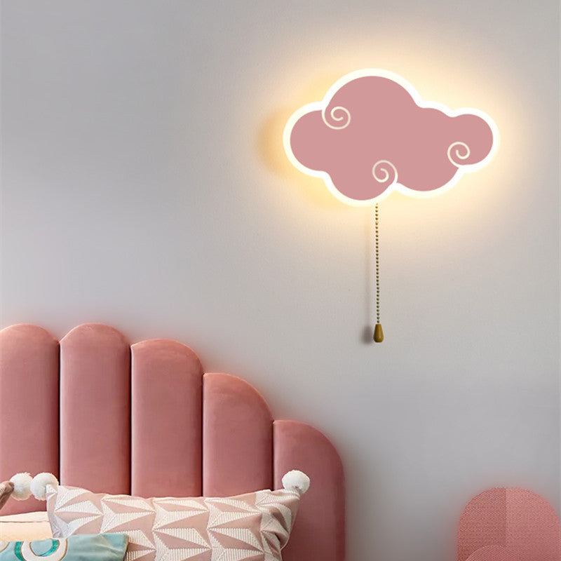 Modern LED Wall Mount Light 1-Light Wall Light with Acrylic Shade for Living Room