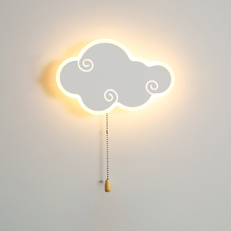 Modern LED Wall Mount Light 1-Light Wall Light with Acrylic Shade for Living Room
