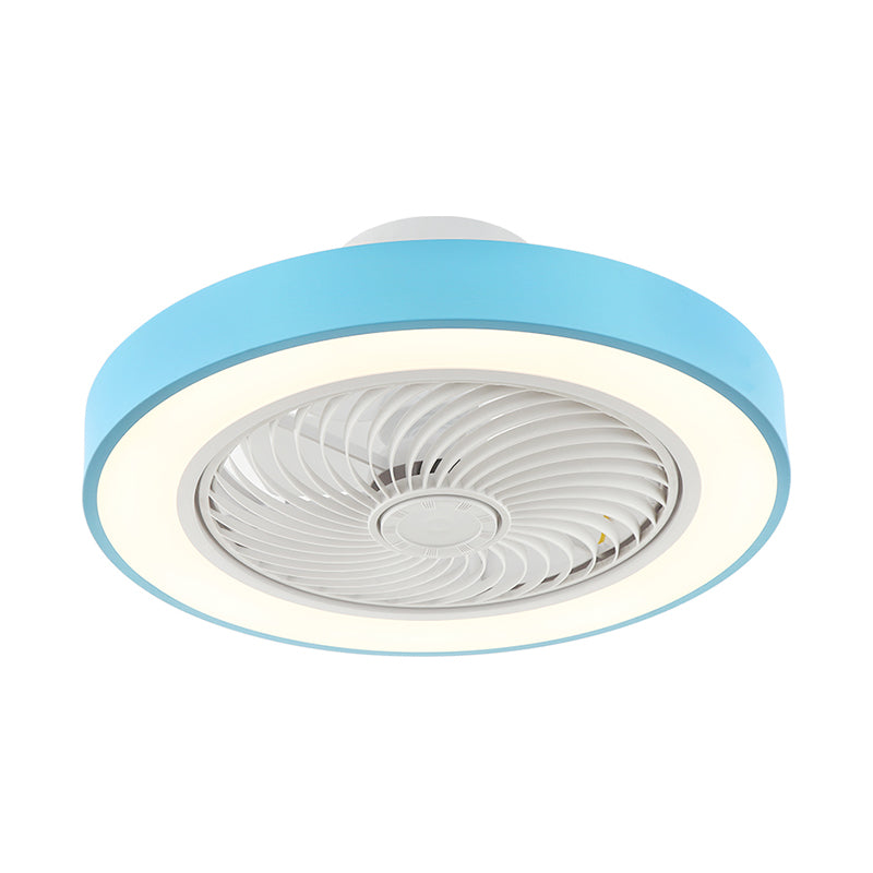 1-Light Ceiling Fan Lighting Modern Style Metal Ceiling Fan Lighting for Living Room
