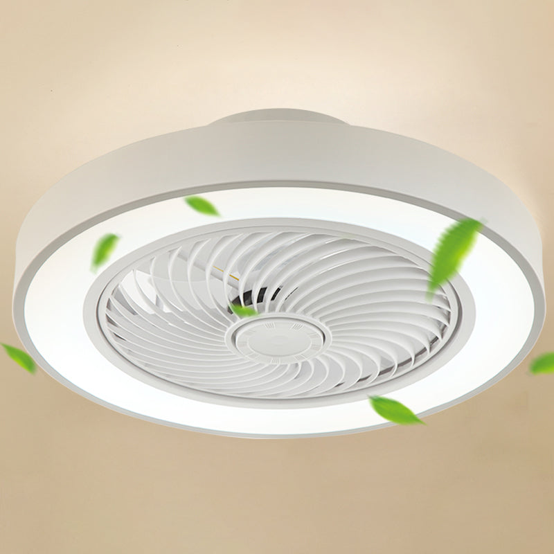 1-Light Ceiling Fan Lighting Modern Style Metal Ceiling Fan Lighting for Living Room