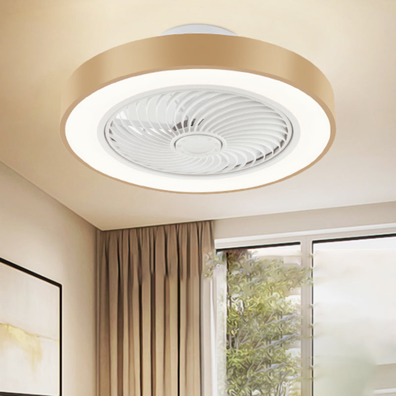 1-Light Ceiling Fan Lighting Modern Style Metal Ceiling Fan Lighting for Living Room