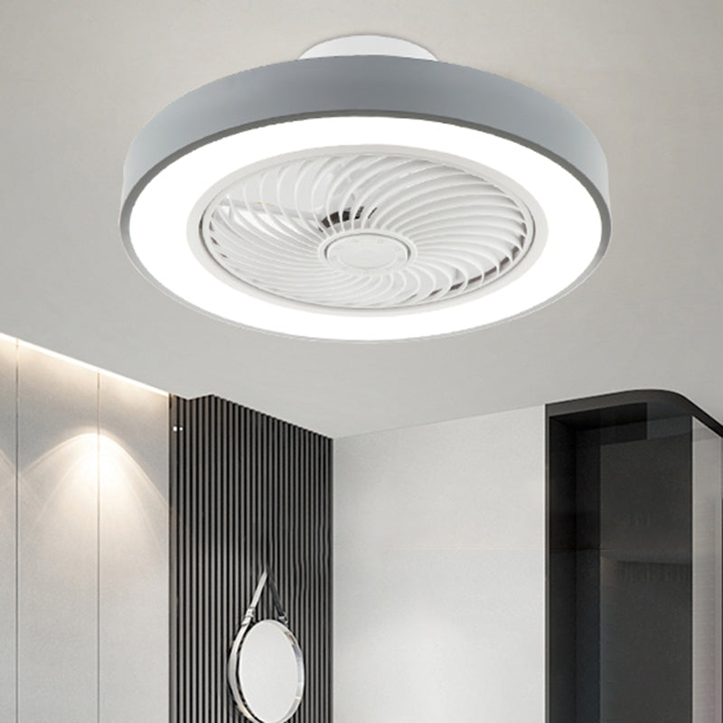 1-Light Ceiling Fan Lighting Modern Style Metal Ceiling Fan Lighting for Living Room