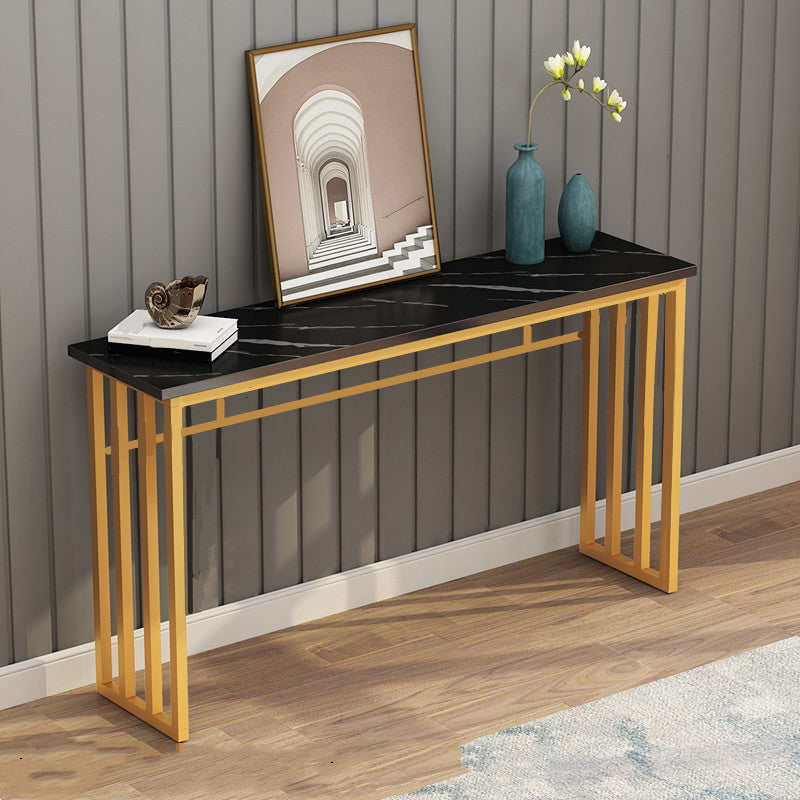 Console Table with Trestle Base Accent Table for Hall 31.5" High