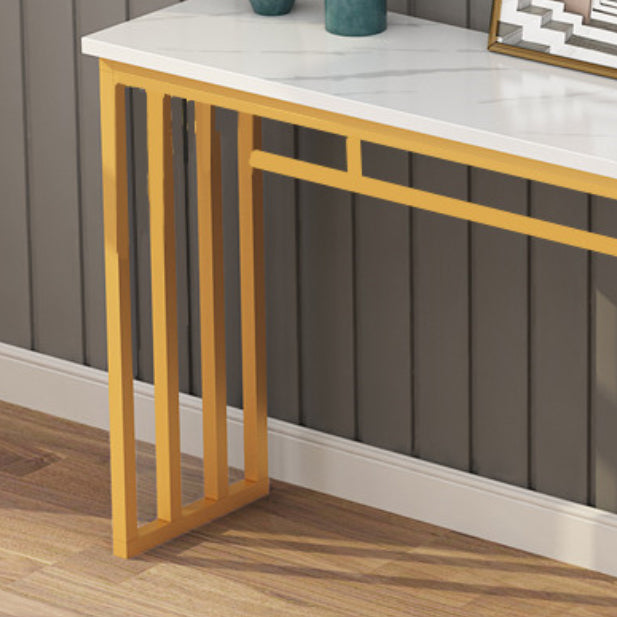 Console Table with Trestle Base Accent Table for Hall 31.5" High