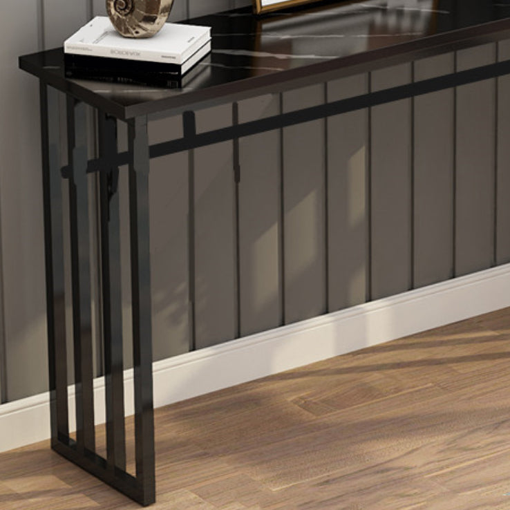 Console Table with Trestle Base Accent Table for Hall 31.5" High