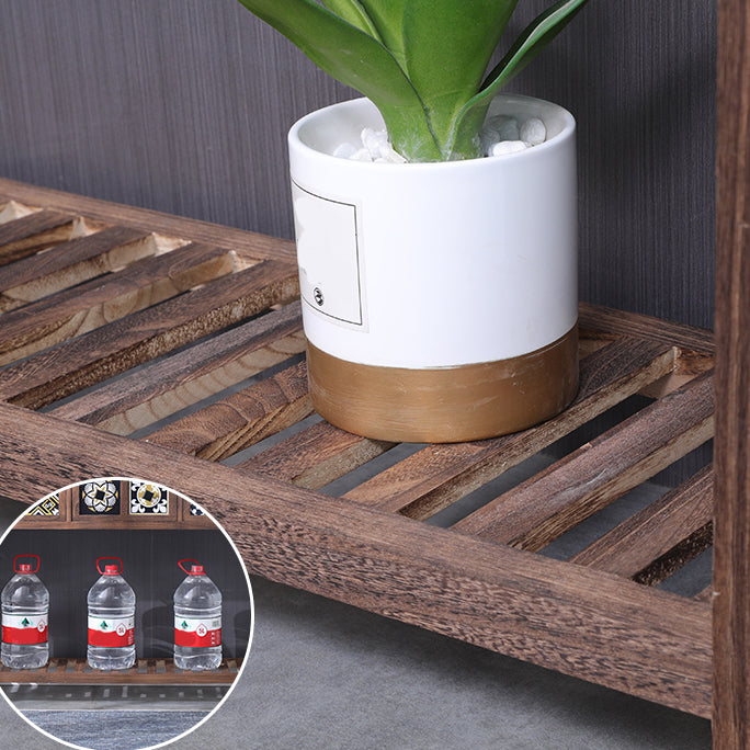 Mid-Century Modern Accent Table with Drawers for Hall Console
