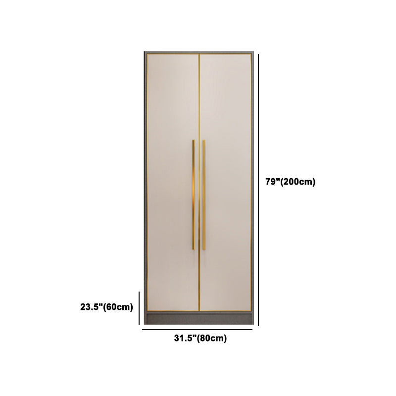 Wooden Wardrobe Cabinet with Soft Close Doors Hinged Wardrobe Armoire