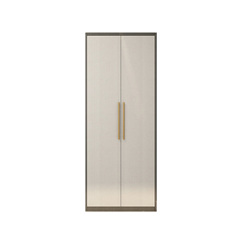 Contemporary Storage Cabinet Hinged Wardrobe Cabinet with Self Close Drawers