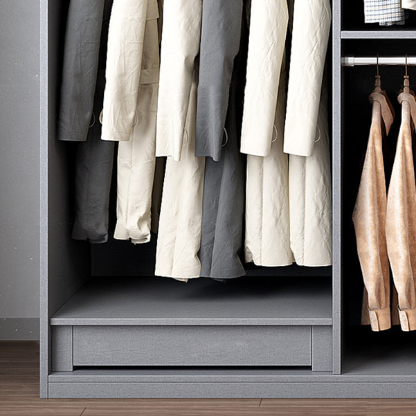 Contemporary Wooden Wardrobe Soft Close Door Wardrobe Closet