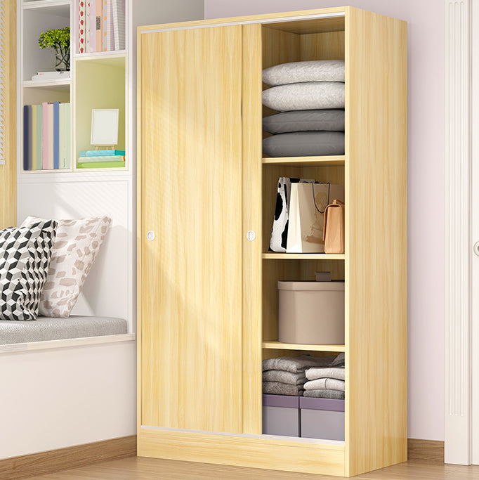 Contemporary Wardrobe Cabinet Sliding Storage Cabinet for Home
