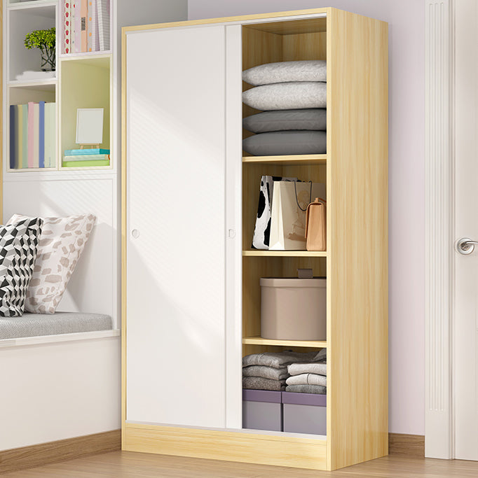 Contemporary Wardrobe Cabinet Sliding Storage Cabinet for Home