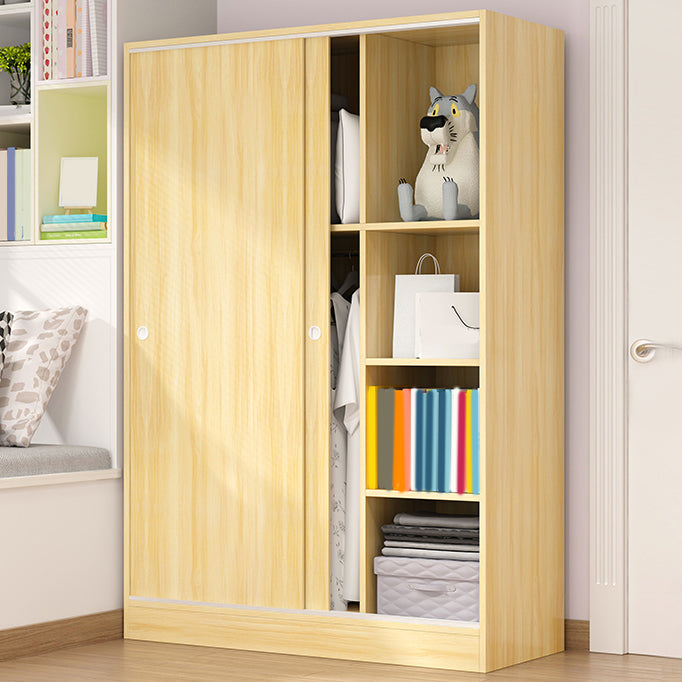 Contemporary Wardrobe Cabinet Sliding Storage Cabinet for Home