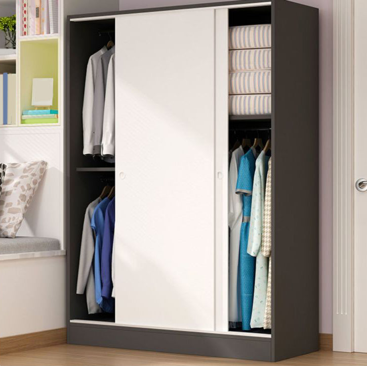 Contemporary Wardrobe Cabinet Sliding Storage Cabinet for Home