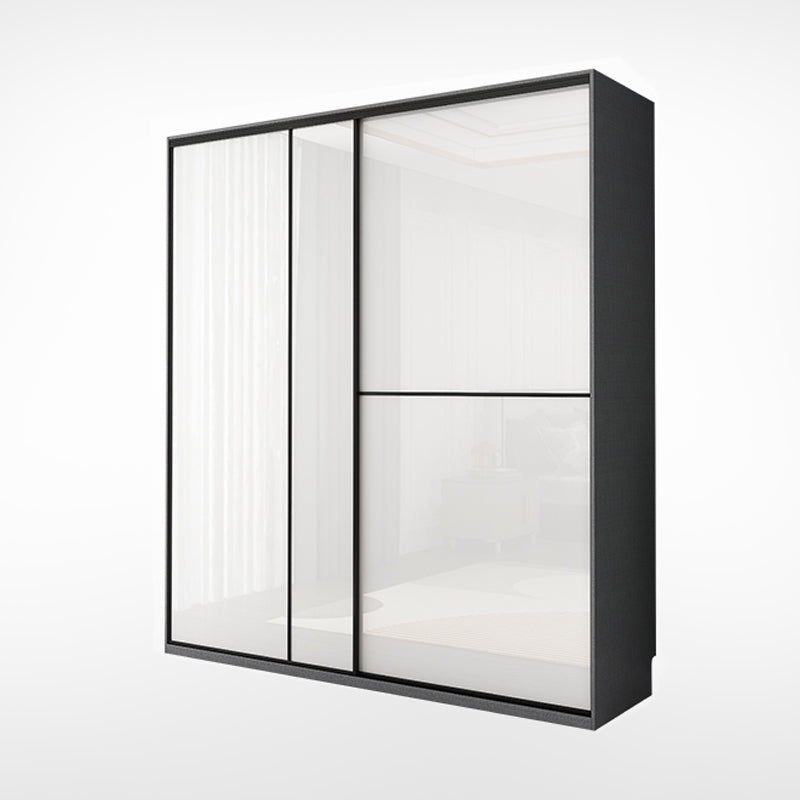 Manufactured Wood White Storage Cabinet Modern Cabinet with Drawers