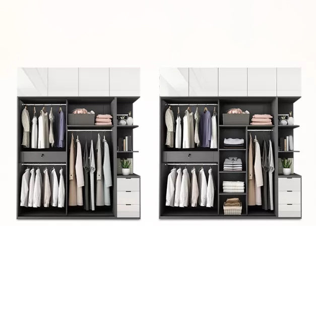 Manufactured Wood White Storage Cabinet Modern Cabinet with Drawers