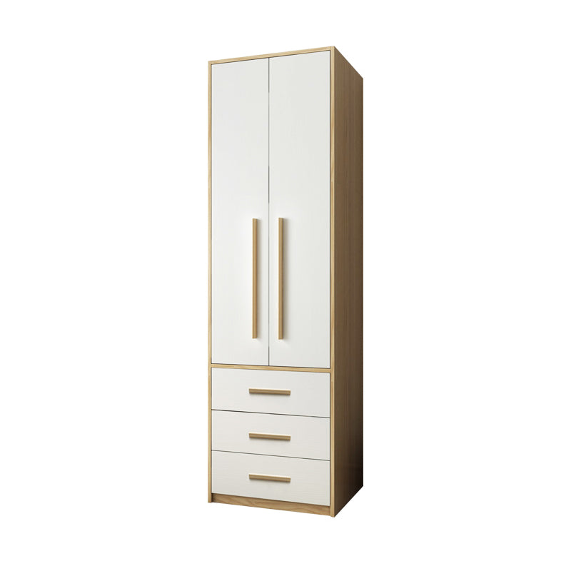 Modern Style Home Wardrobe Armoire Solid Wood and Engineered Wood Wardrobe Cabinet