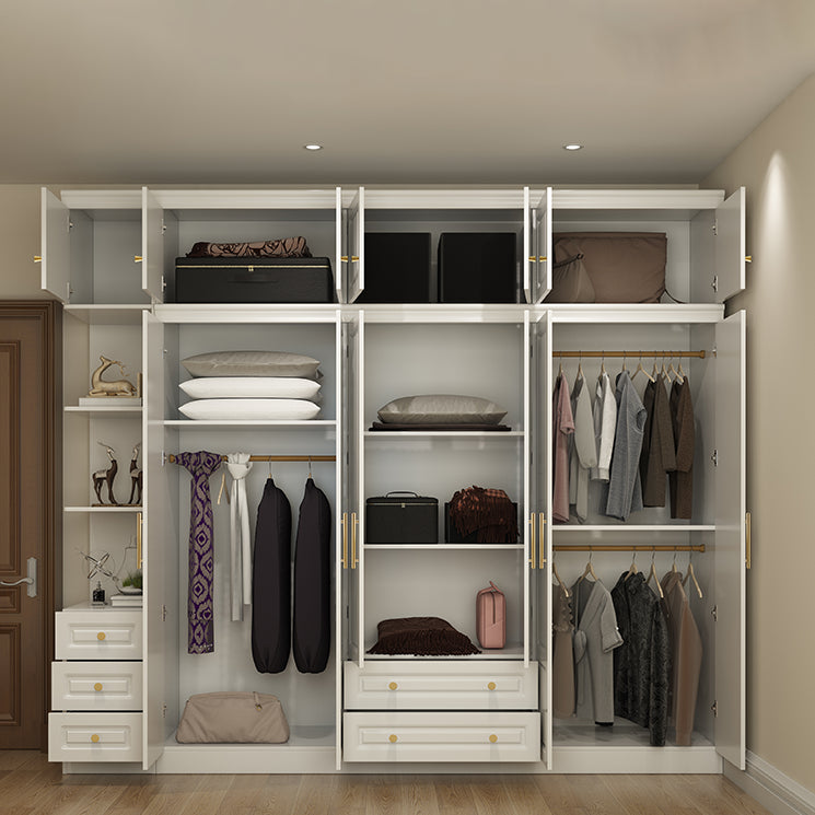 Contemporary Wooden Wardrobe Soft Close Drawer Wardrobe Closet for Bedroom