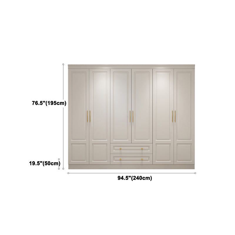 Contemporary Wooden Wardrobe Soft Close Drawer Wardrobe Closet for Bedroom