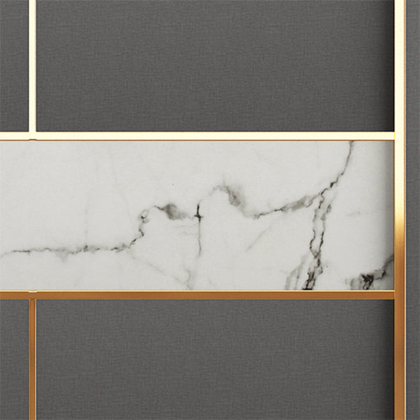 Contemporary Style Wardrobe Armoire Grey Engineered Wood Wardrobe