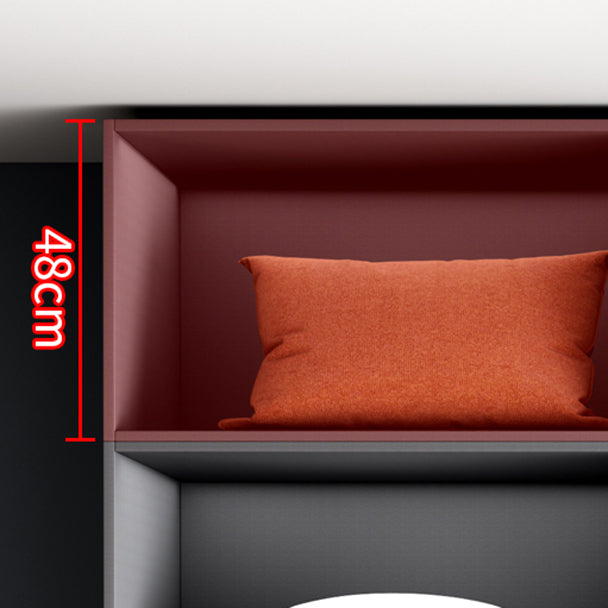 Grey Contemporary Style Wardrobe Armoire Engineered Wood Wardrobe