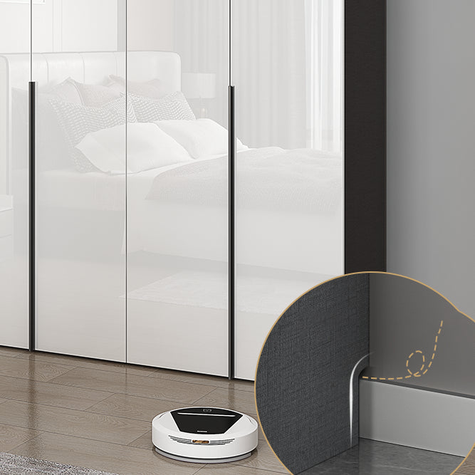 Contemporary Engineered Wood Wardrobe Armoire Mirrored Finish Wardrobe with 1 Drawer