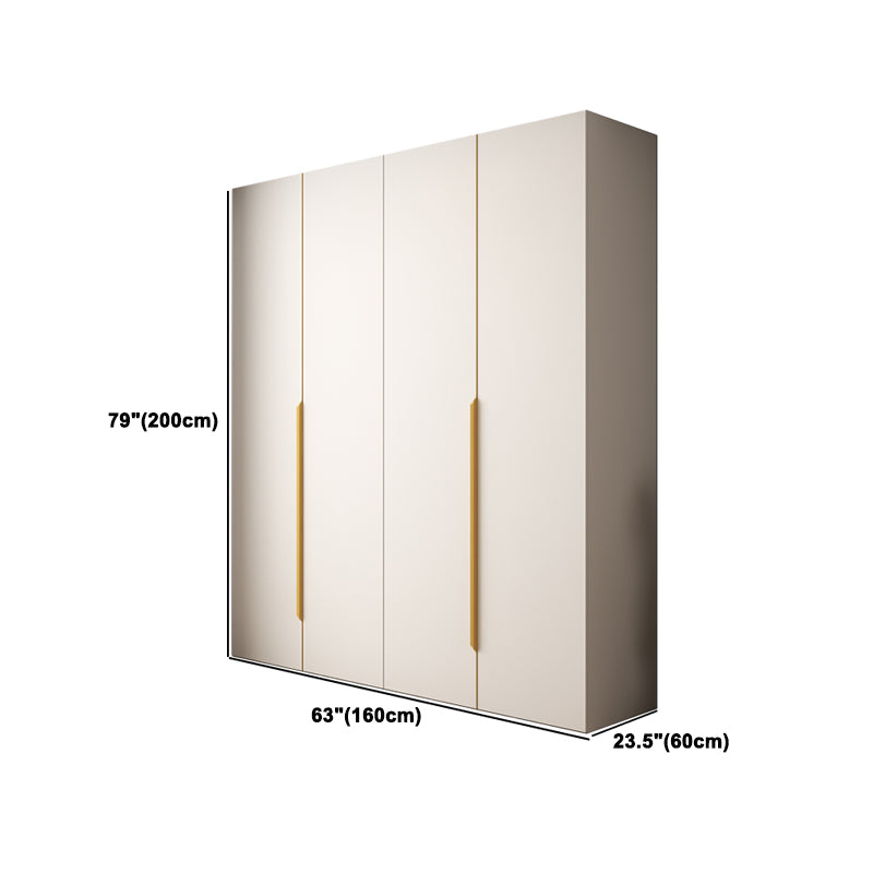 Contemporary Style Wardrobe Armoire Engineered Wood Wardrobe for Home