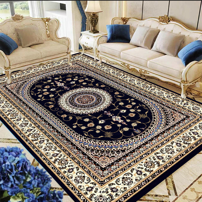 Moroccan Indoor Rug Modern Rug Washable Polyester Stain Resistant Carpet for Home Decor