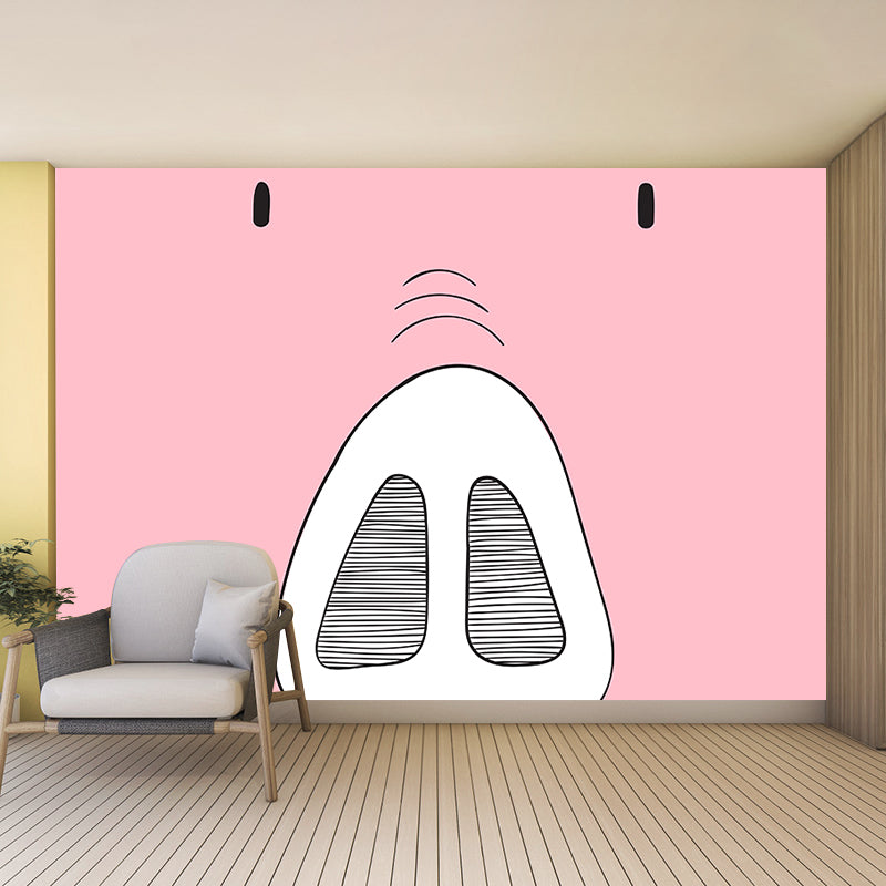 Illustration Stain Resistant Wallpaper Animals Living Room Wall Mural