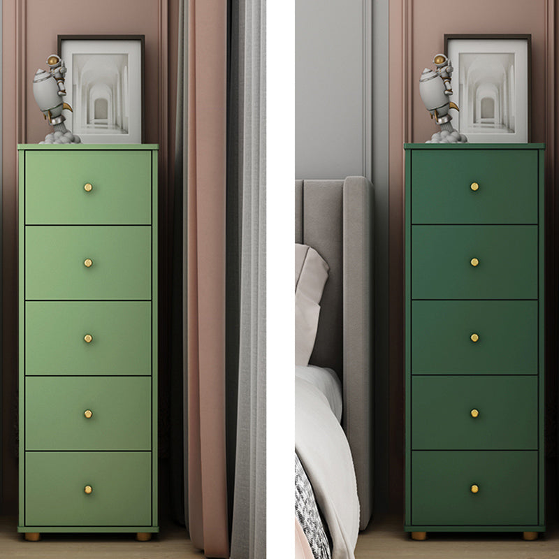 Contemporary Style Engineer Wood Dresser Vertical Bedroom Lingerie Chest with Drawer