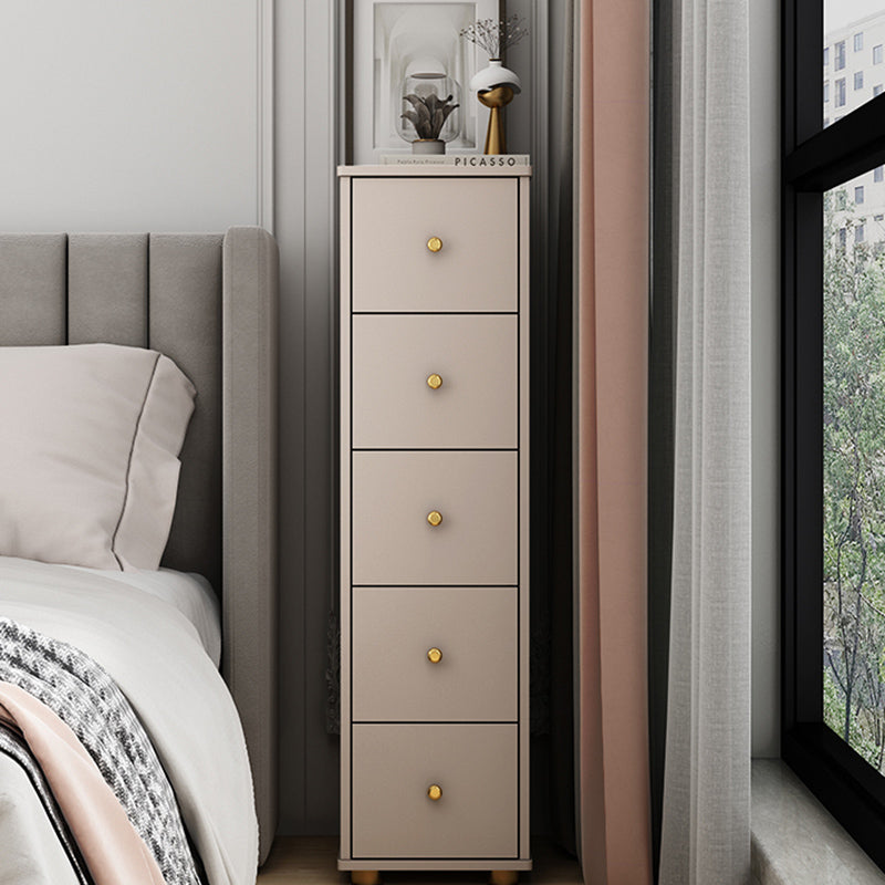 Contemporary Style Engineer Wood Dresser Vertical Bedroom Lingerie Chest with Drawer