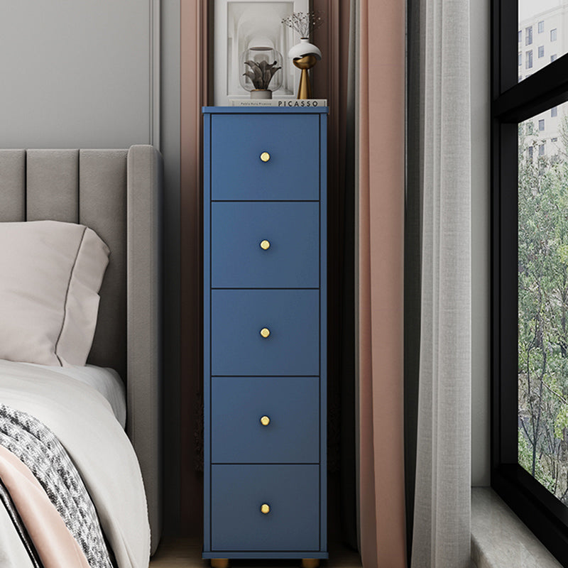 Contemporary Style Engineer Wood Dresser Vertical Bedroom Lingerie Chest with Drawer