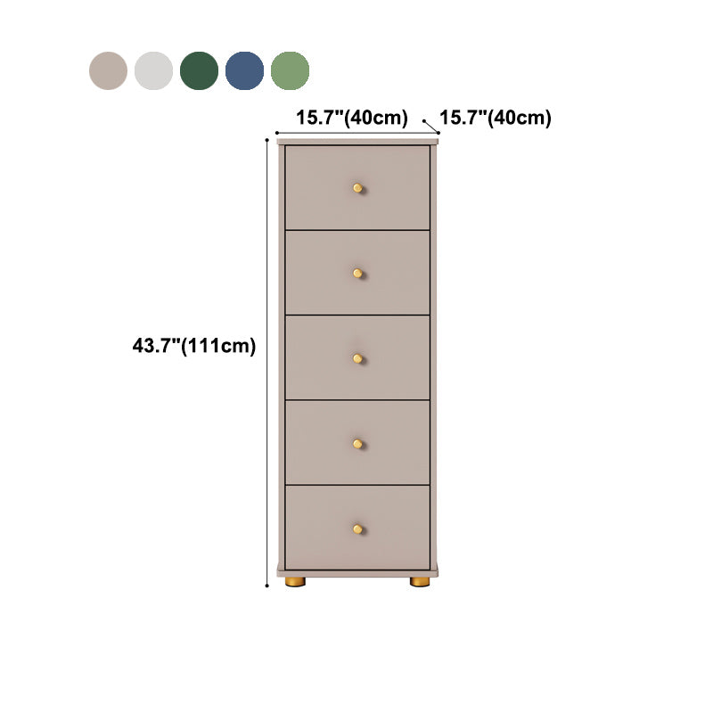 Contemporary Style Engineer Wood Dresser Vertical Bedroom Lingerie Chest with Drawer