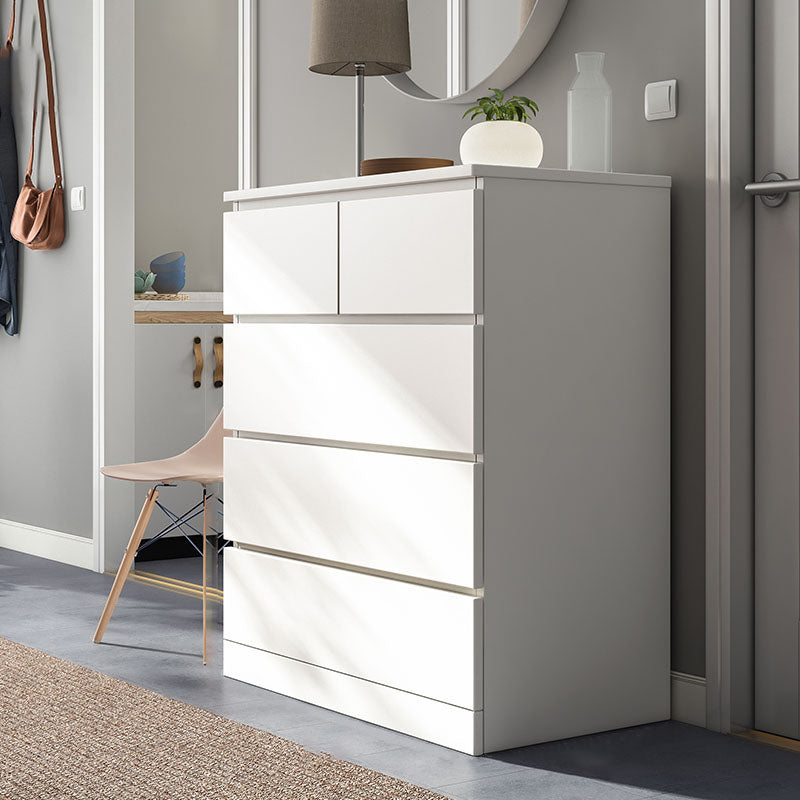 Contemporary Vertical Engineer Wood Dresser Bedroom Lingerie Chest Dresser with Drawer