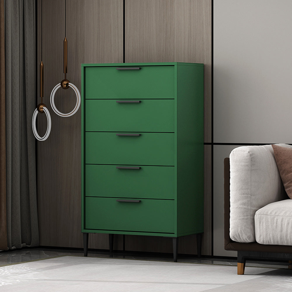 Contemporary Vertical Wood Dresser Bedroom Lingerie Chest Dresser with Drawer